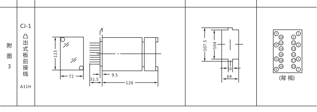 DD-1/40接地繼電器外形及開(kāi)孔尺寸2 DD-1/40接地繼電器外形及開(kāi)孔尺寸2