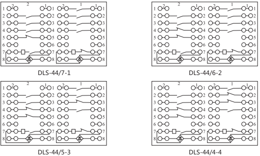 DLS-41/10-2雙位置繼電器內(nèi)部連接線圖片3 DLS-41/10-2雙位置繼電器內(nèi)部連接線圖片3