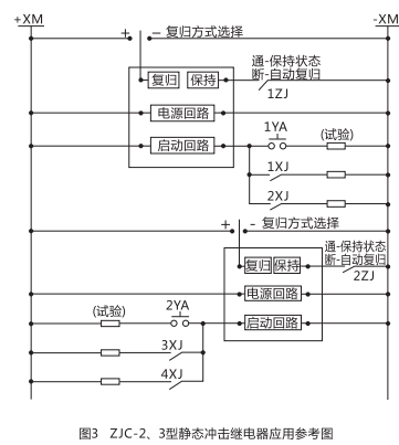 ZJC-2靜態(tài)沖擊繼電器內(nèi)部接線(xiàn)及外引接線(xiàn)圖(正視圖)2 ZJC-2靜態(tài)沖擊繼電器內(nèi)部接線(xiàn)及外引接線(xiàn)圖(正視圖)2
