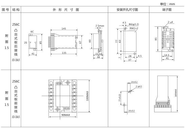 SS-22型時間繼電器外形及開孔尺寸圖片 SS-22型時間繼電器外形及開孔尺寸圖片